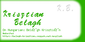 krisztian belagh business card